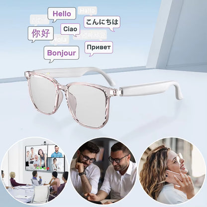 Smart Glasses AI Intelligent Translation Wireless Bluetooth Glasses Auto Voice Translation Audio Glasses Support 75 Languages